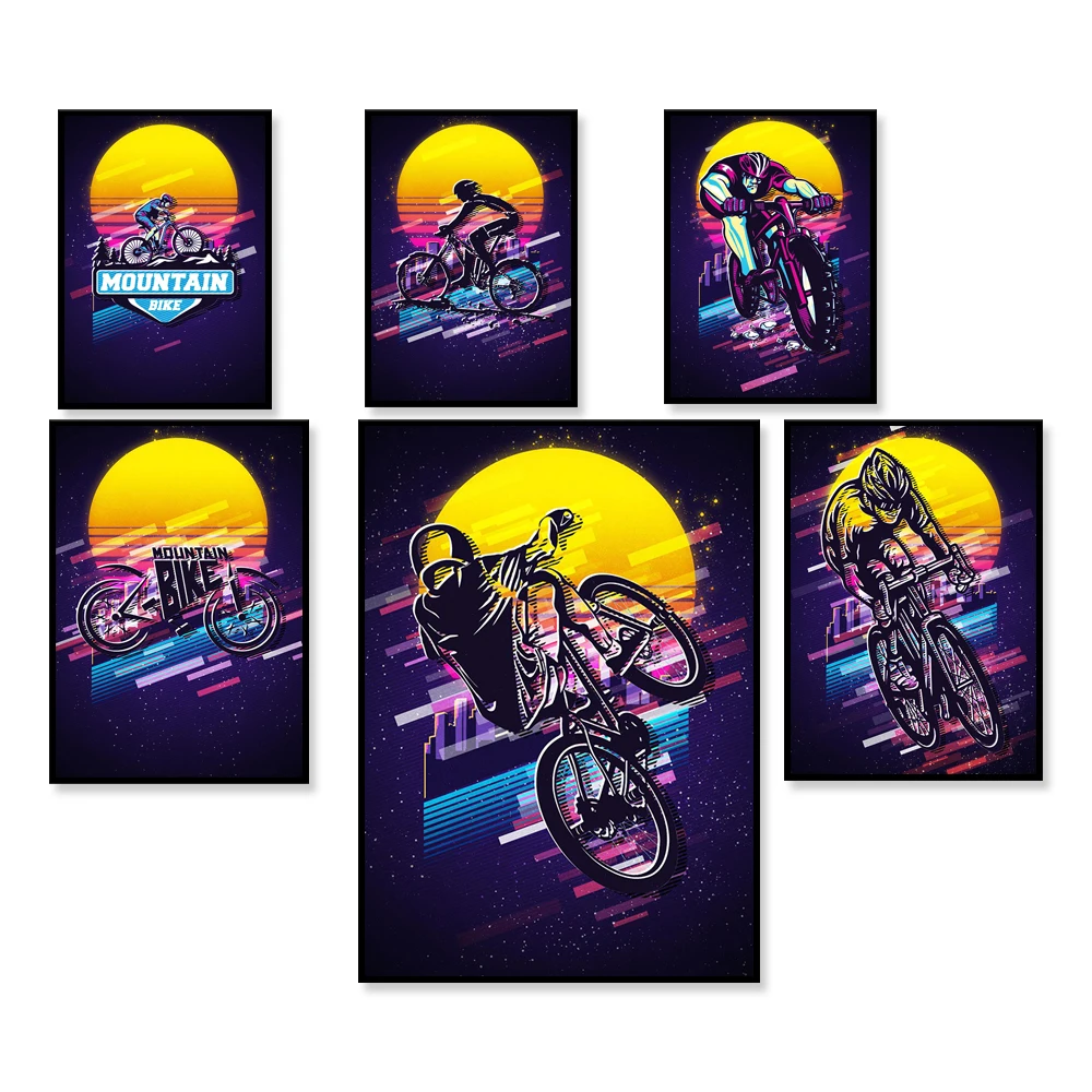 Mountain Biking York - Retro Mountain Bike Poster/ Illustration /