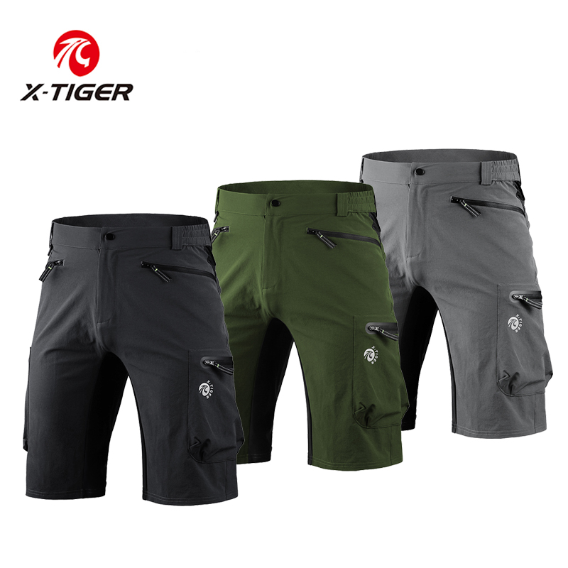 Mountain Biking Overalls - X-TIGER Cycling Mountain Shorts Bike Multi-Pockects