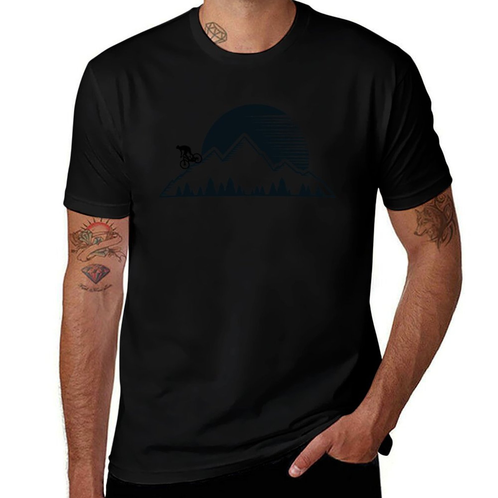 Mountain Biking Holidays - Downhill Mountain Bike T-Shirt Holiday Simple