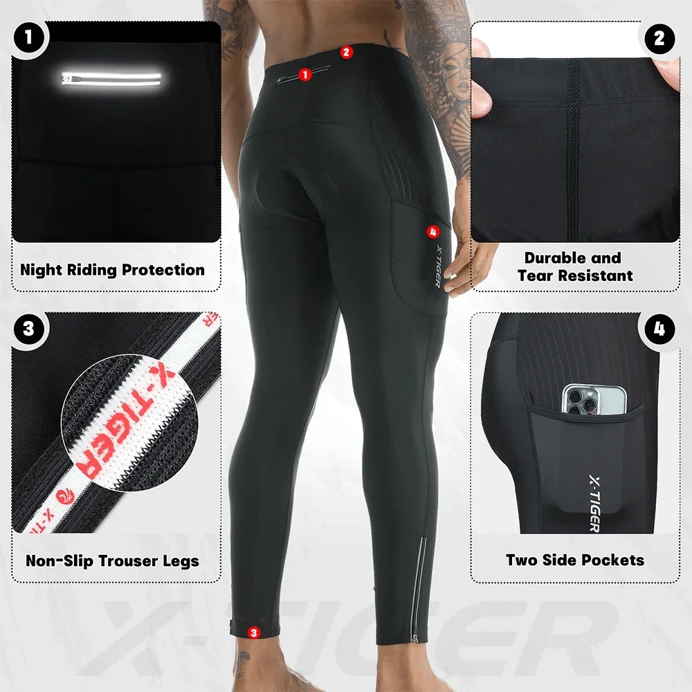 X-TIGER Men Bike Pants 5D Gel  - Mountain Biking Overalls ulasan dan harga