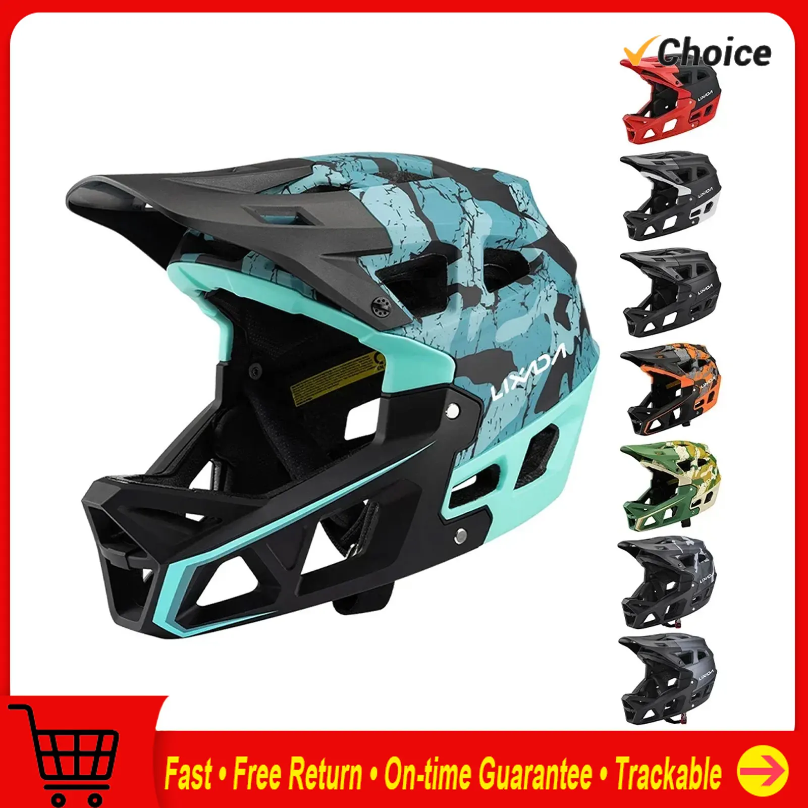 Mountain Bike Safety Cycling G - Mountain Biking Helmet Full Face ulasan dan harga