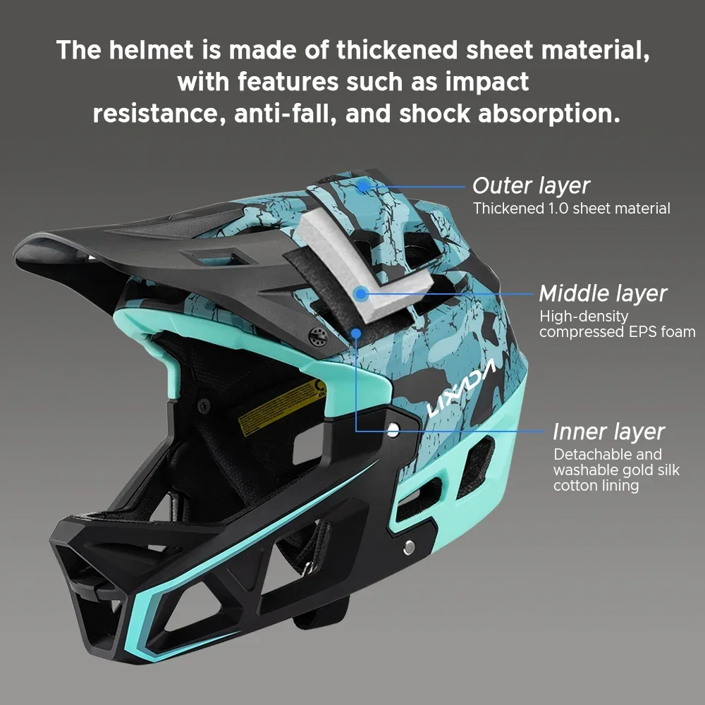 Mountain Bike Safety Cycling G - Mountain Biking Helmet Full Face ulasan dan harga