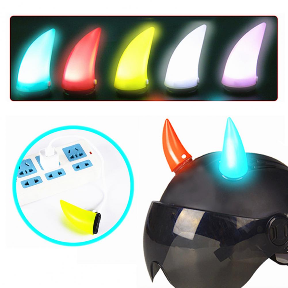 Motorcycle Helmet Devil Horns  - Mountain Biking Equipment ulasan dan harga
