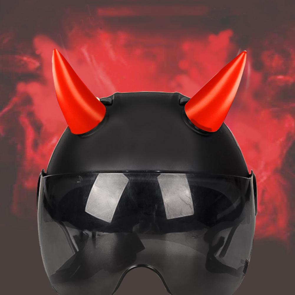 Motorcycle Helmet Devil Horns  - Mountain Biking Equipment ulasan dan harga
