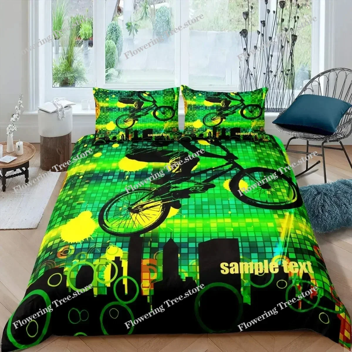 Bicycle Duvet Cover Set Microf - Mountain Biking Game ulasan dan harga