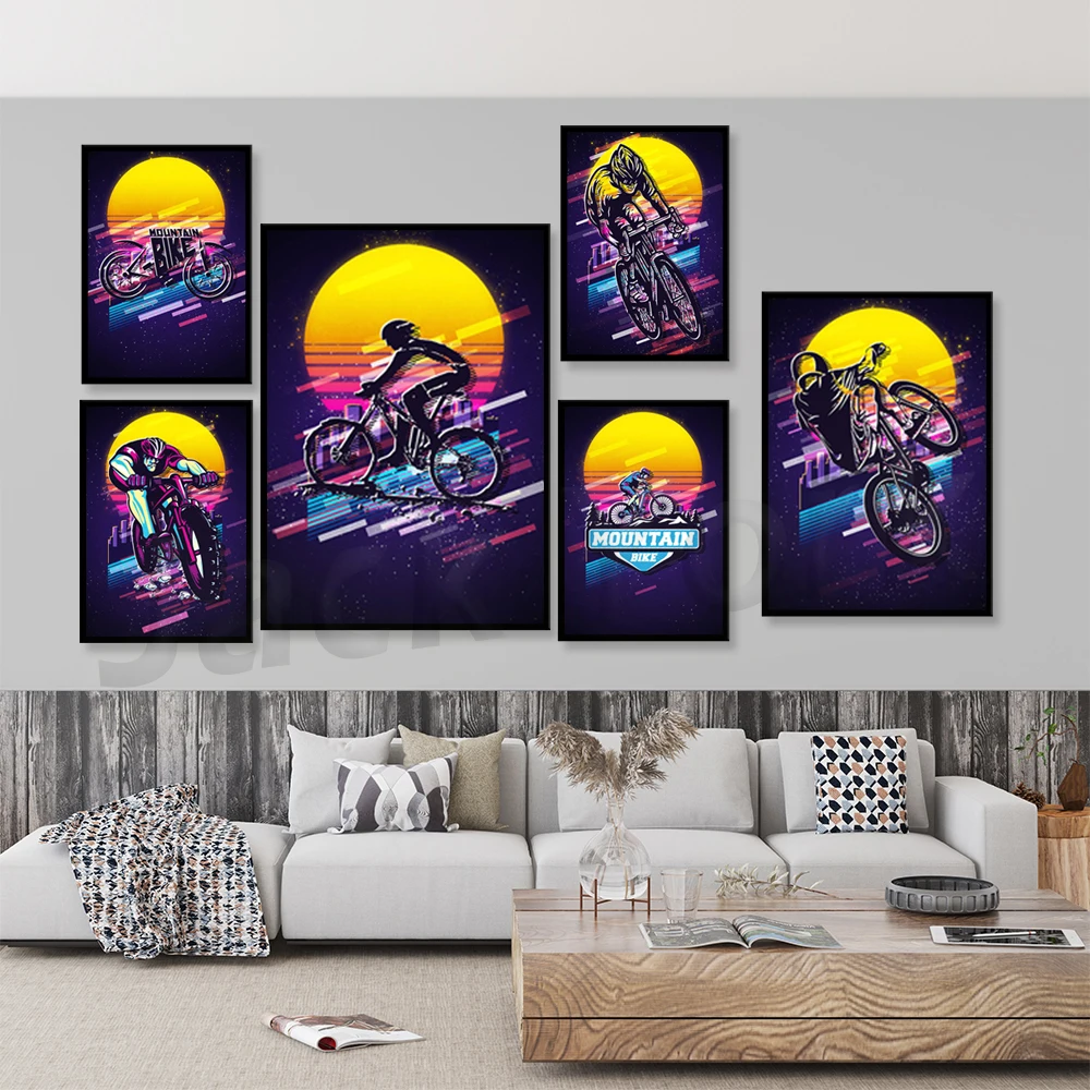 Retro Mountain Bike Poster/ Il - Mountain Biking York ulasan dan harga