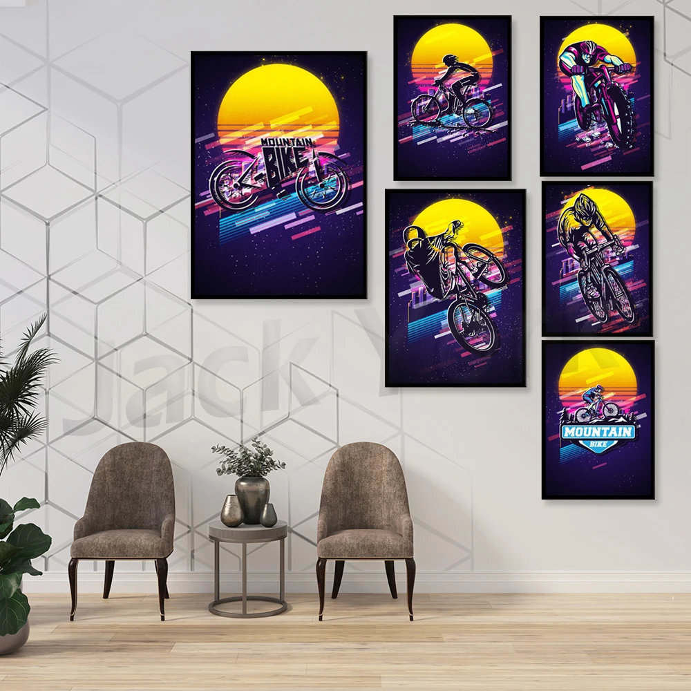 Retro Mountain Bike Poster/ Il - Mountain Biking York ulasan dan harga