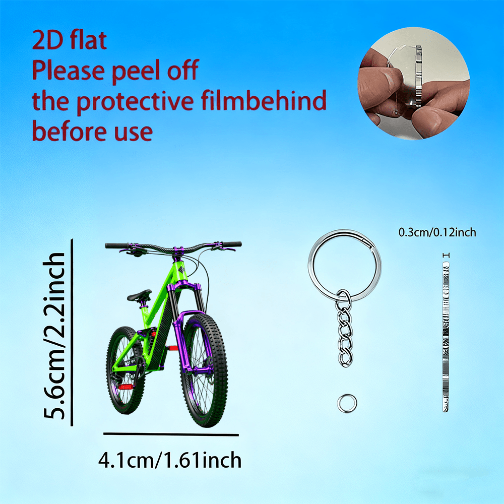 2D Mountain Bike Keychain Vibr - Mountain Biking Holidays ulasan dan harga