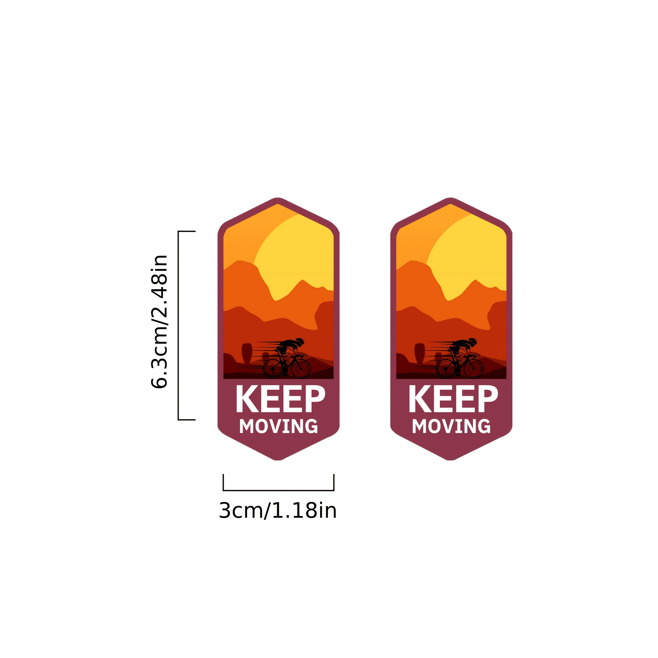1Pair Keep Moving Mountain Sun - Mountain Biking Holidays ulasan dan harga
