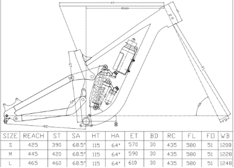 Full Suspension Frame FR/DH/AM - Mountain Biking Overalls ulasan dan harga
