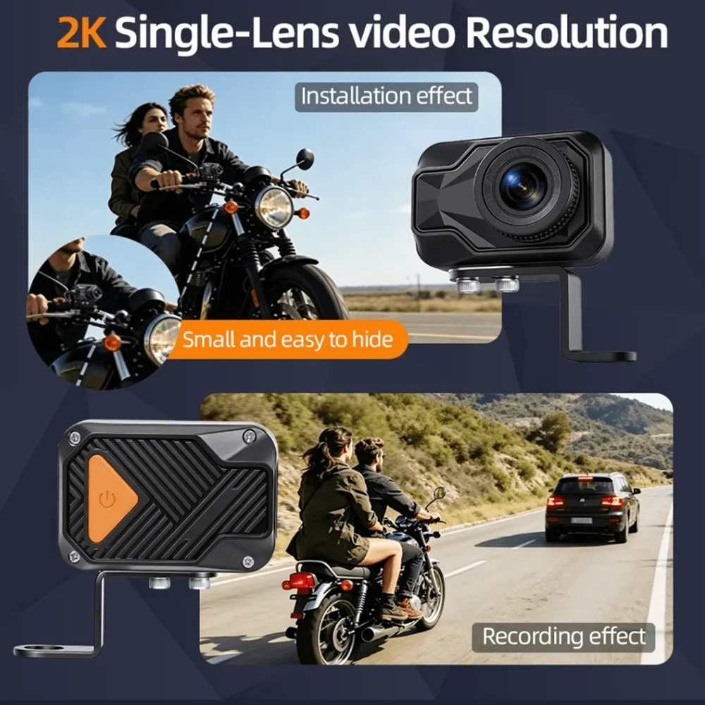 Motorcycle DVR 2K HD WiFi & AP - Mountain Biking App ulasan dan harga