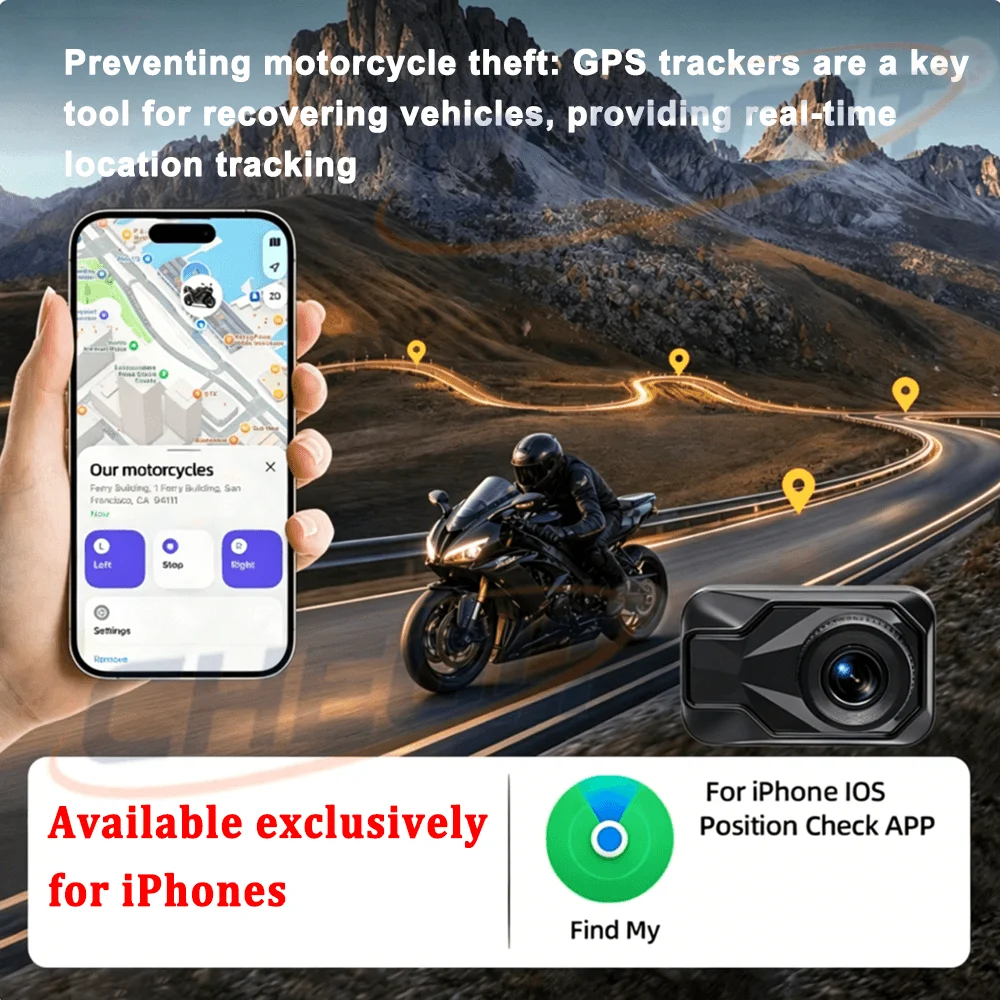 Motorcycle DVR 2K HD WiFi & AP - Mountain Biking App ulasan dan harga