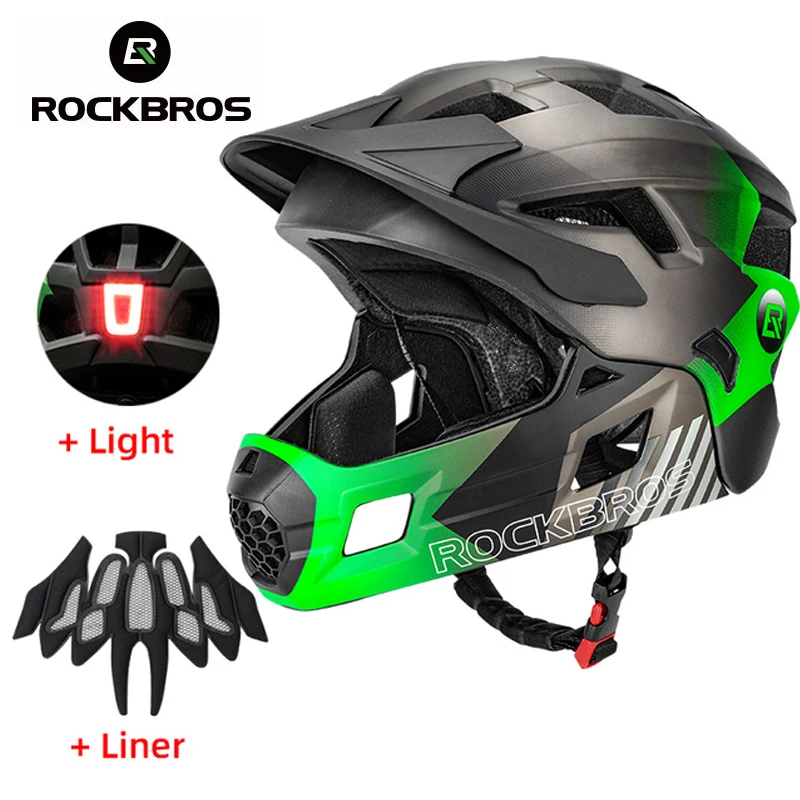 ROCKBROS Kids Detachable Full  - Mountain Biking Helmet Full Face ulasan dan harga