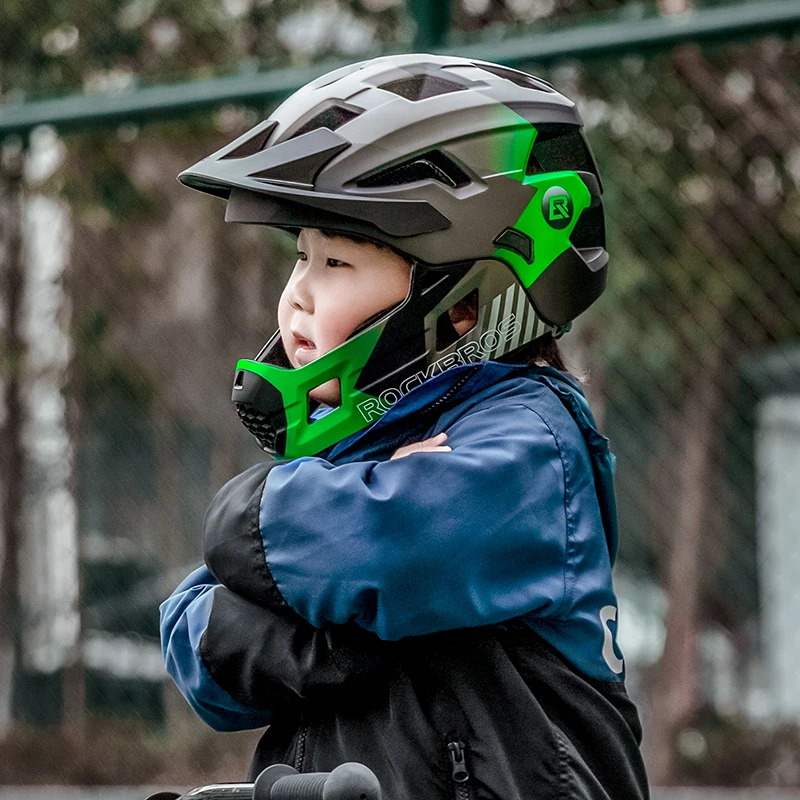 ROCKBROS Kids Detachable Full  - Mountain Biking Helmet Full Face ulasan dan harga
