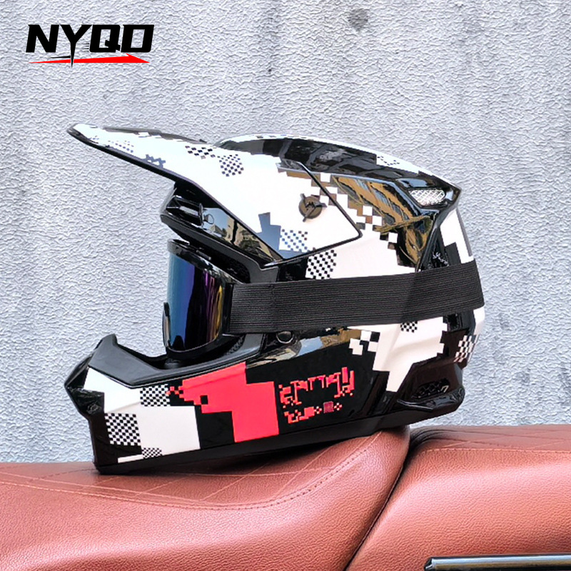 Orz Off-Road Three-Piece Helme - Mountain Biking Helmet Full Face ulasan dan harga