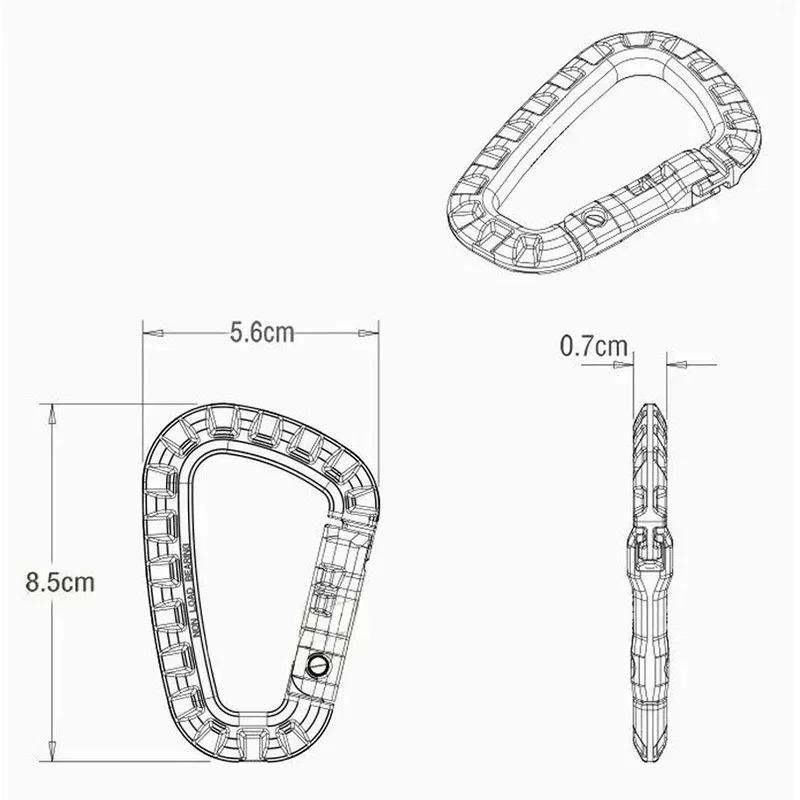 2/5/16Pcs Tactical Carabiner S - Chain Quick Link ulasan dan harga