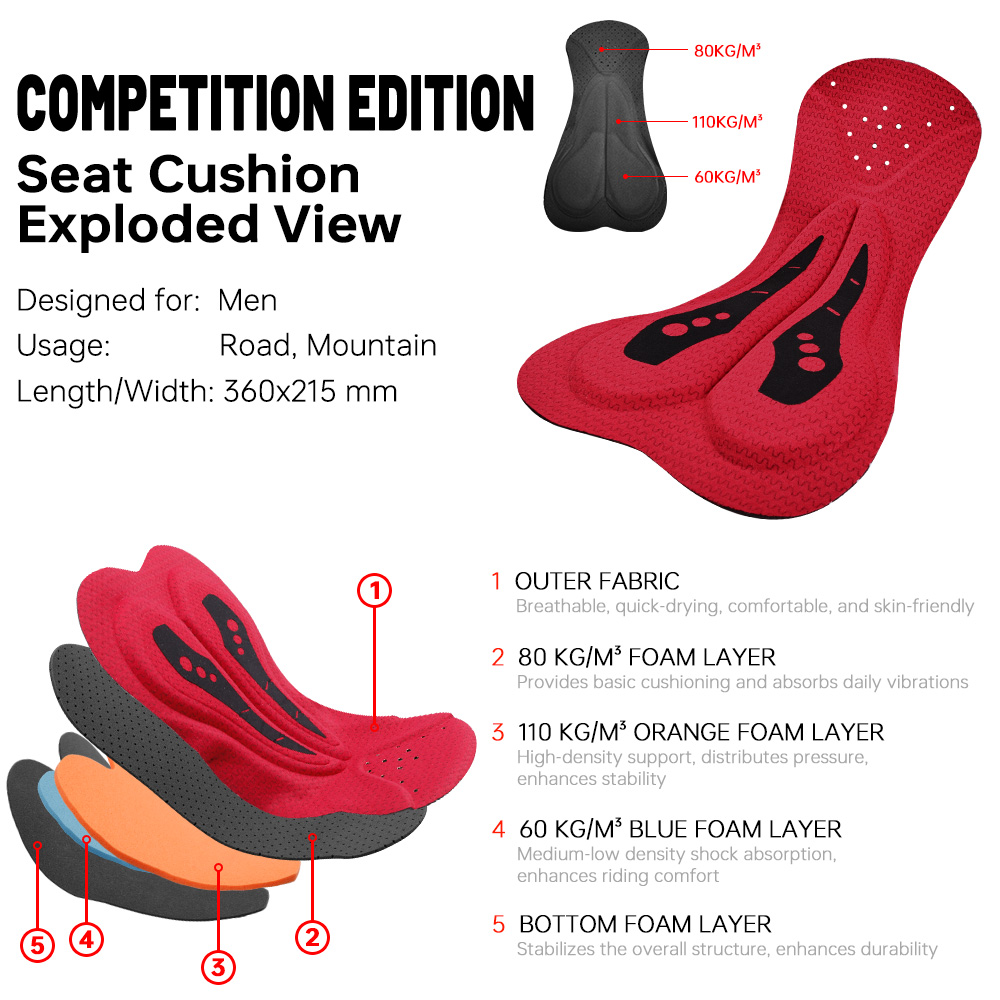 X-TIGER Men's Cycling Bib Shor - Xcm Mountain Biking ulasan dan harga