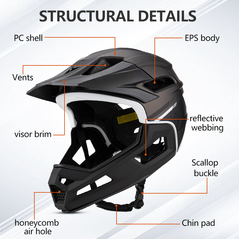 Eastinear Mountain Bike Helmet - Mountain Biking Helmet Full Face ulasan dan harga
